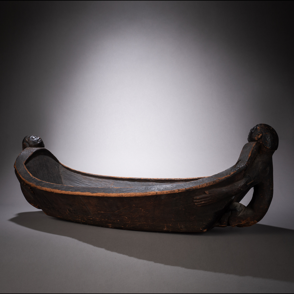 Feast bowl, kwakiutl, Northwest coast, Jacaranda